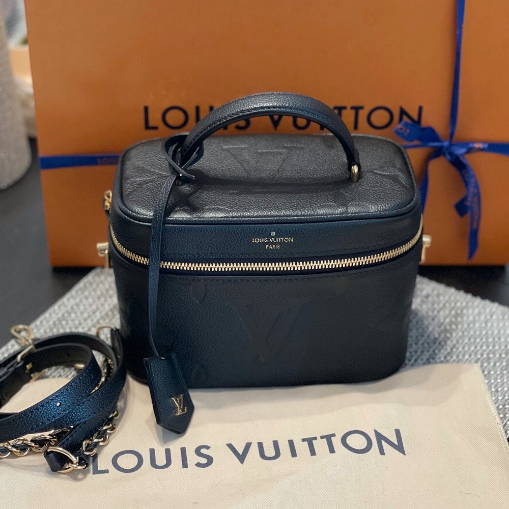 Authentic Louis Vuitton Giant Vanity PM - Black